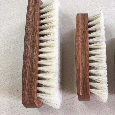 Brosse de nettoyage en bois de haute qualité de chaussure de brosse de nettoyage en bois de brosse de cheveux de cheval