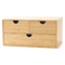 Boîte de rangement en bambou de table adaptée aux besoins du client avec 3 tiroirs