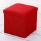 Cube de toile capitonné 30*30*30cm en Ottoman d'entreposage en boîtes de rangement de Seat
