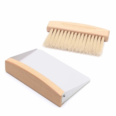 Accueil Mini ensemble de brosses pour pelle à poussière Brosse de nettoyage pour clavier Brosse de nettoyage en bois