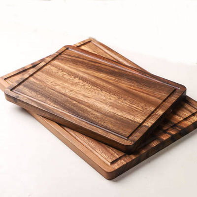 La surface propre facile de planche à découper en bois de noix de la cuisine 15mm glissent non