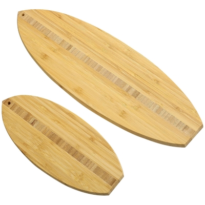 Conseil en bambou de lavage 2pcs de Block Wood Cutting de boucher formé par planche de surf