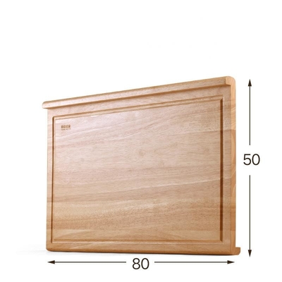 Le double a dégrossi conseil en bois de cuisson de coupage par blocs de 80x50cm pour l'usage de ménage