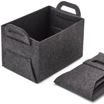 Des paniers de rangement pliables modernes pour le rangement de vêtements organisés