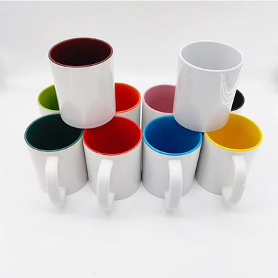 tasses de Coffe de porcelaine de tasses d'eau potable de sublimation de blanc de la porcelaine 15oz