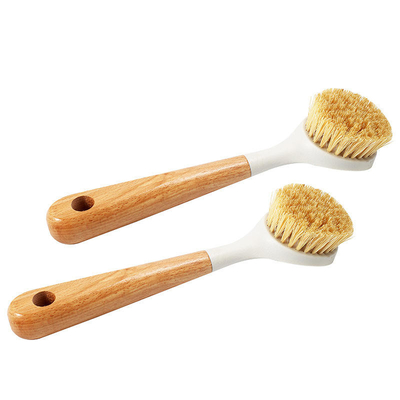 Naturel en bois de fibre de brosse de lecture de décapant d'ustensile de sisal de cuisine tout l'écologique