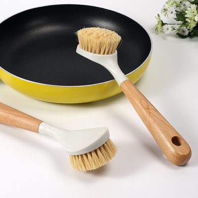 Naturel en bois de fibre de brosse de lecture de décapant d'ustensile de sisal de cuisine tout l'écologique