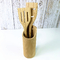 Support à cuire en bambou de vente chaud d'organisateur d'ustensiles d'outils de cuisine de haute qualité de nature de seau de stockage