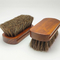 Soin en cuir de poignée faite sur commande de Logo Shoe Cleaning Brush Wooden