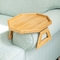13&quot; en bambou en bois X 10,5 » Tray Sofa Table Clamp On Design