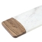 Planche à découper de épissure en bois d'acacia de marbre de planche à découper de décor de cuisine avec la poignée