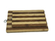 Planche à découper en bambou de rectangle durable avec l'anneau