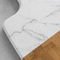 Plateau de épissure en bois de planche à découper de cuisine d'acacia en bois de marbre avec la poignée