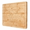 Boucher en bambou Block With Groove, hachoir en bambou du rectangle 45x30x2cm de cuisine