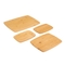 conseil en bambou de coupage par blocs de boucher de cuisine de ménage ensemble de 4 morceaux
