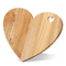 Planche à découper en bambou épaisse en forme de coeur faite sur commande de 1.5cm pour servir la charcuterie