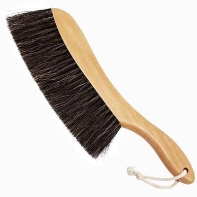 Balai de nettoyage à la maison de main de brosse de cheveux de cheval de 36x6cm pour les déchets de bois de saupoudrage