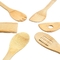 6 pièces d' ustensiles de cuisine en bambou ensemble de cuillère en spatule en bois pour cuisiner