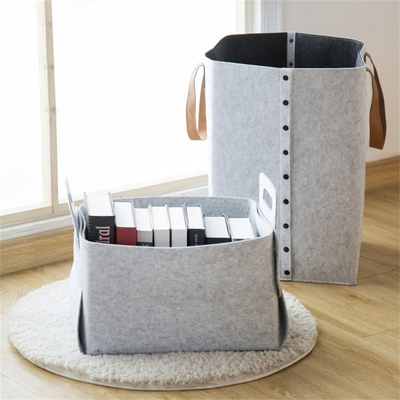 Couleur personnalisée Coffres de rangement en feutre de polyester moderne pour l' organisation des vêtements