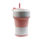 tasse de café pliante de tasse de voyage de verre à boire du silicone 550ml BPA librement
