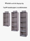 Six étagères accrochantes non tissées 27*27*80cm de cabinet de stockage de compartiments