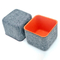 combinaisons Gray Felt Storage Cube Bin 120mL du tissu 4 de 3-4cm